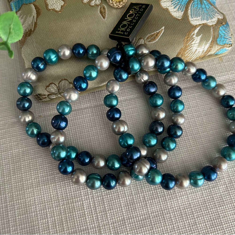 💙HONORA • Blue Moon Cultured Pearl Bracelets - Picture 3 of 7